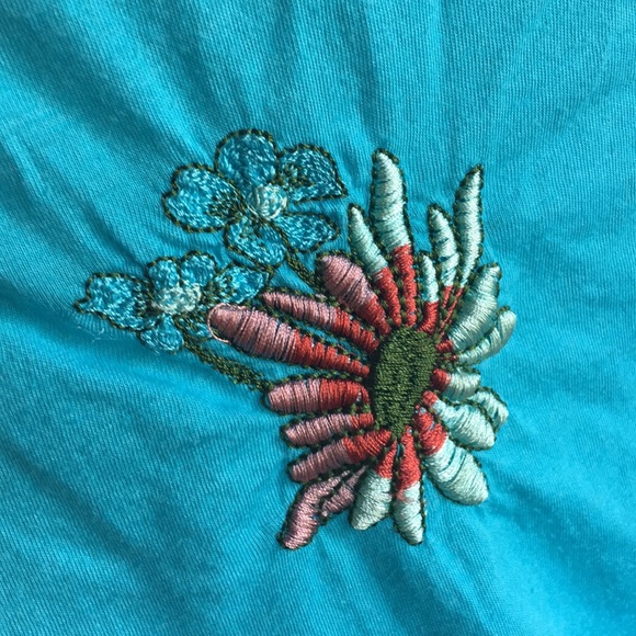 Johnny Was JWLA Turquoise Tank Size XS - Picture 3 of 6